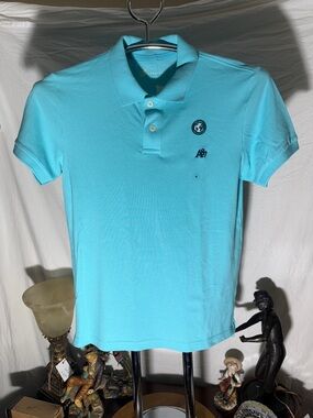 Aeropostale Men's Polo Shirt in Light Aqua